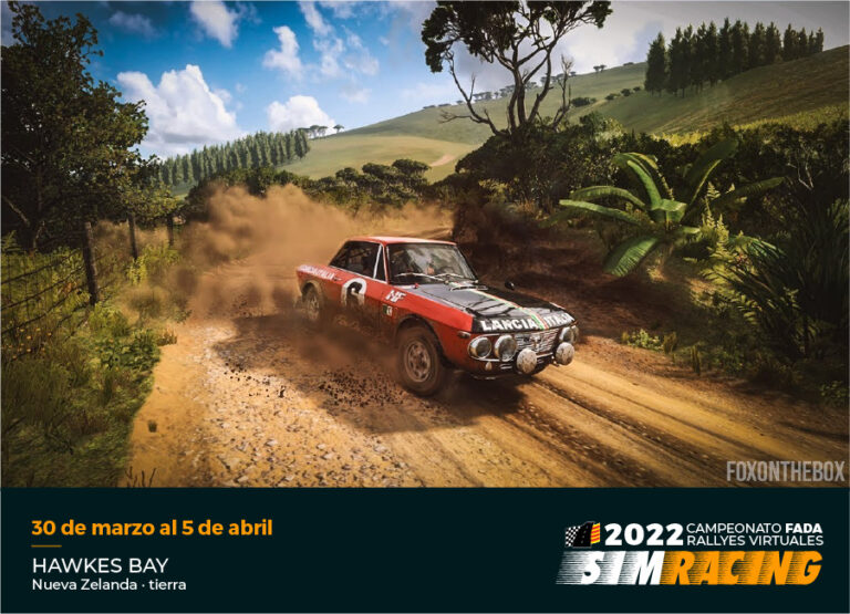 El Campeonato SIMRACING FADA completa la cuarta prueba con el Rally de Nueva Zelanda.