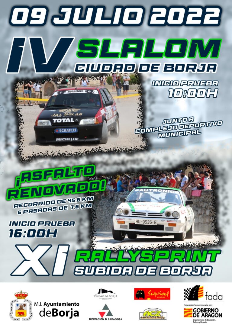 Nuevos horarios en el XI Rallysprint de Borja