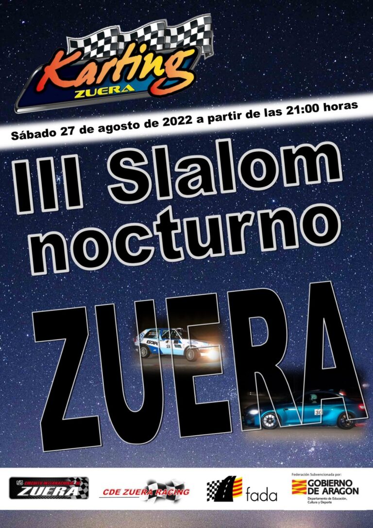 El III Slalom Nocturno Karting Zuera cierra el primer plazo de inscripción con 29 pilotos.