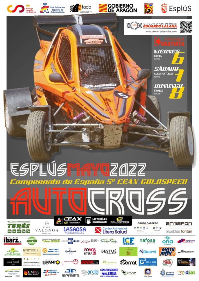 15 pilotos aragoneses competirán en el V Campeonato de España de Autocross de Esplús