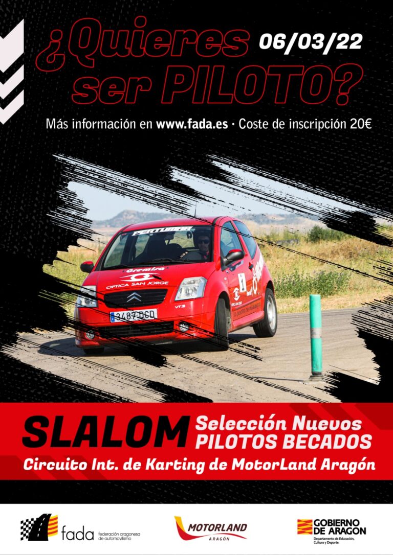 La Selección de Aragón de Slalom reunirá en MotorLand a 22 aspirantes