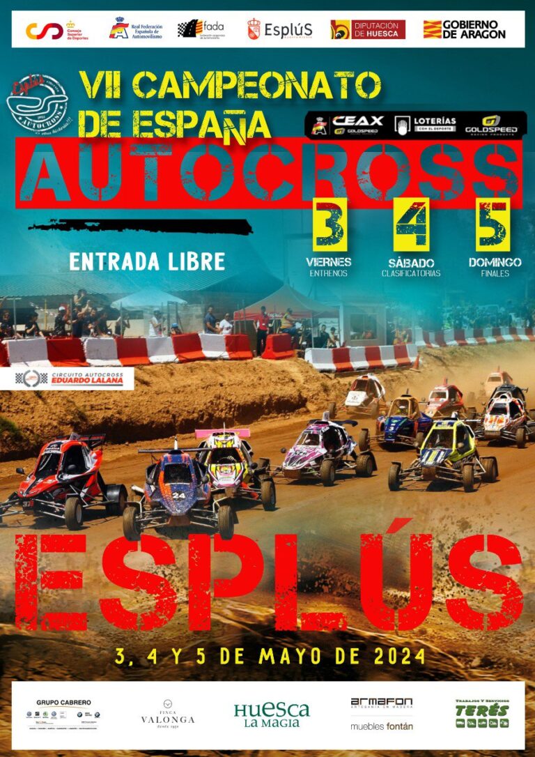12 pilotos aragoneses inscritos en el Nacional de Autocross de Esplús, puntuable para el regional