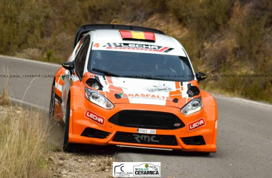 Adrián Lecha y Belén Maniega los mejores aragoneses en el 34º Rally de La Cerámica