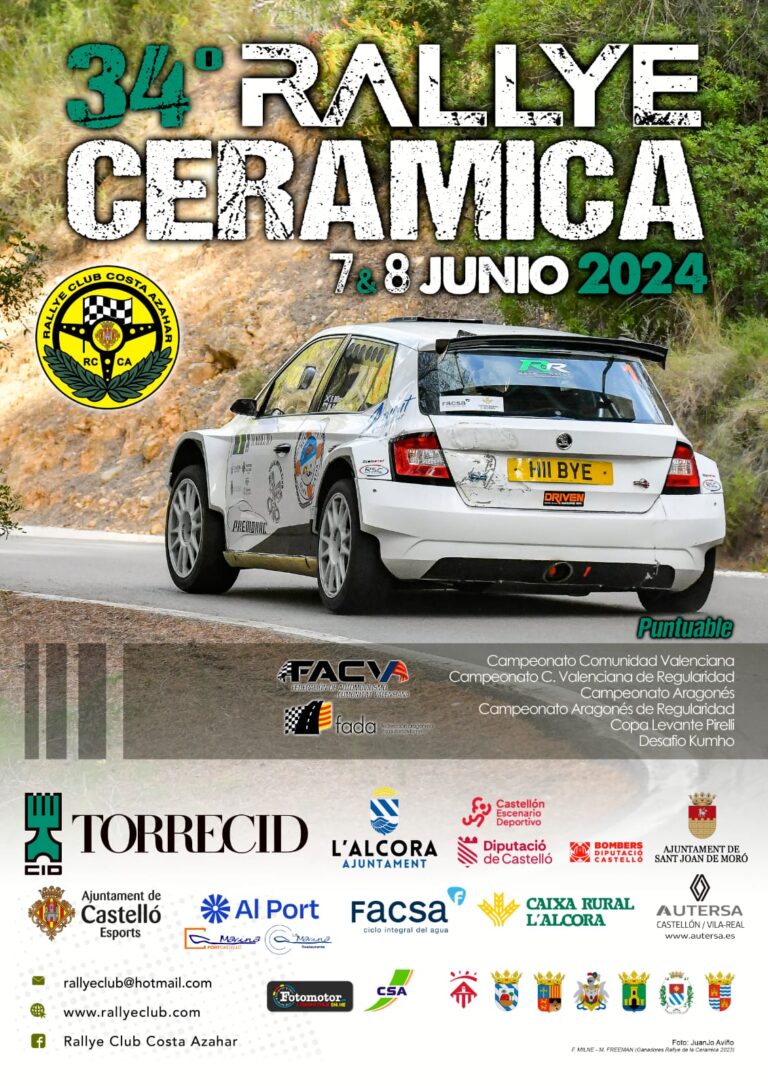 Los regionales de Rallyes y Regularidad se desplazan a Castellón con 17 equipos aragoneses