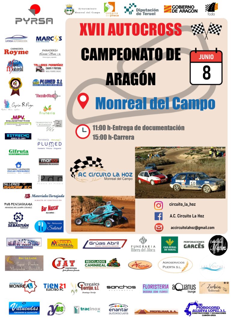 25 pilotos completan la lista provisional de inscritos del XVII Autocross de Monreal del Campo