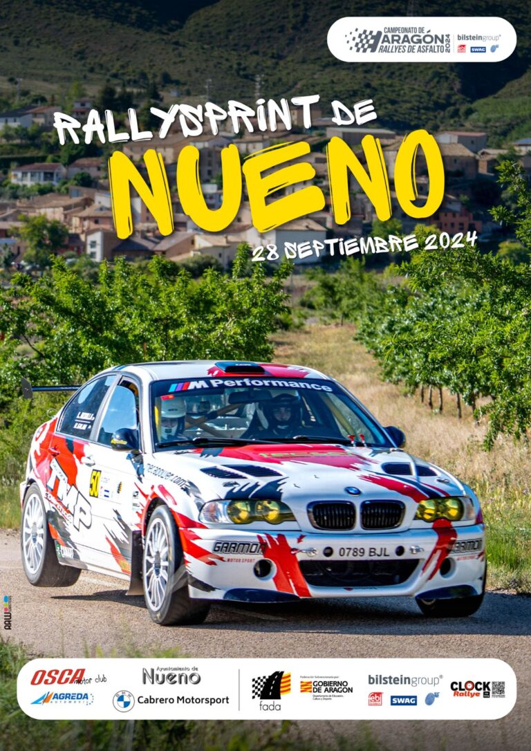 37 pilotos completan la lista provisional de inscritos del XIV Rallysprint de Nueno