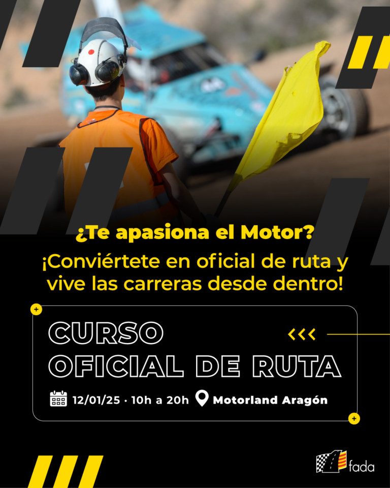 Curso de Oficiales de Ruta en MotorLand el domingo 12 de enero