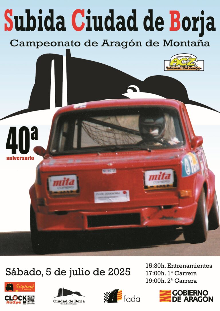 Borja celebra el 40 Aniversario de su tradicional Subida con un total de 32 pilotos inscritos.
