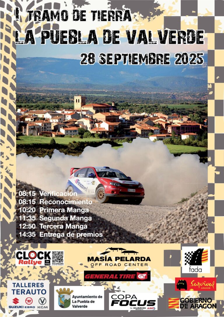 Regresa el Tramo de Tierra La Puebla de Valverde con 17 equipos inscritos.