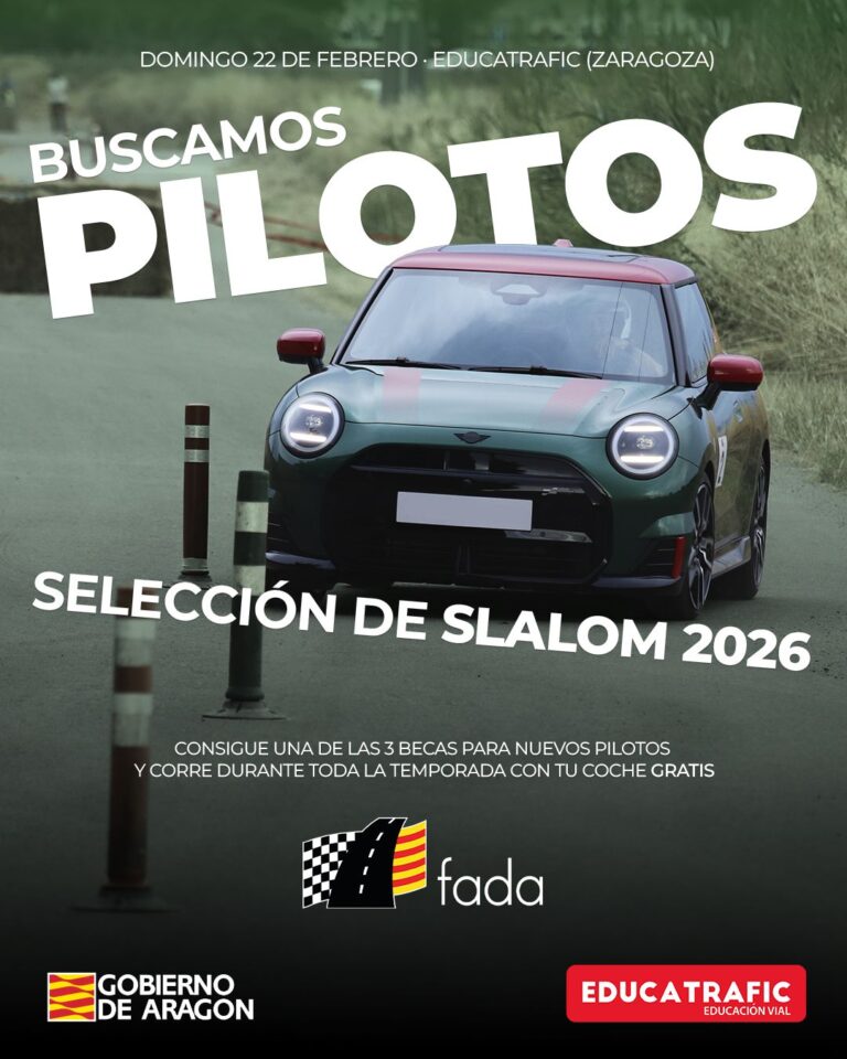 Nueva Selección de Slalom convocada por FADA el 22 de febrero en Educatrafic