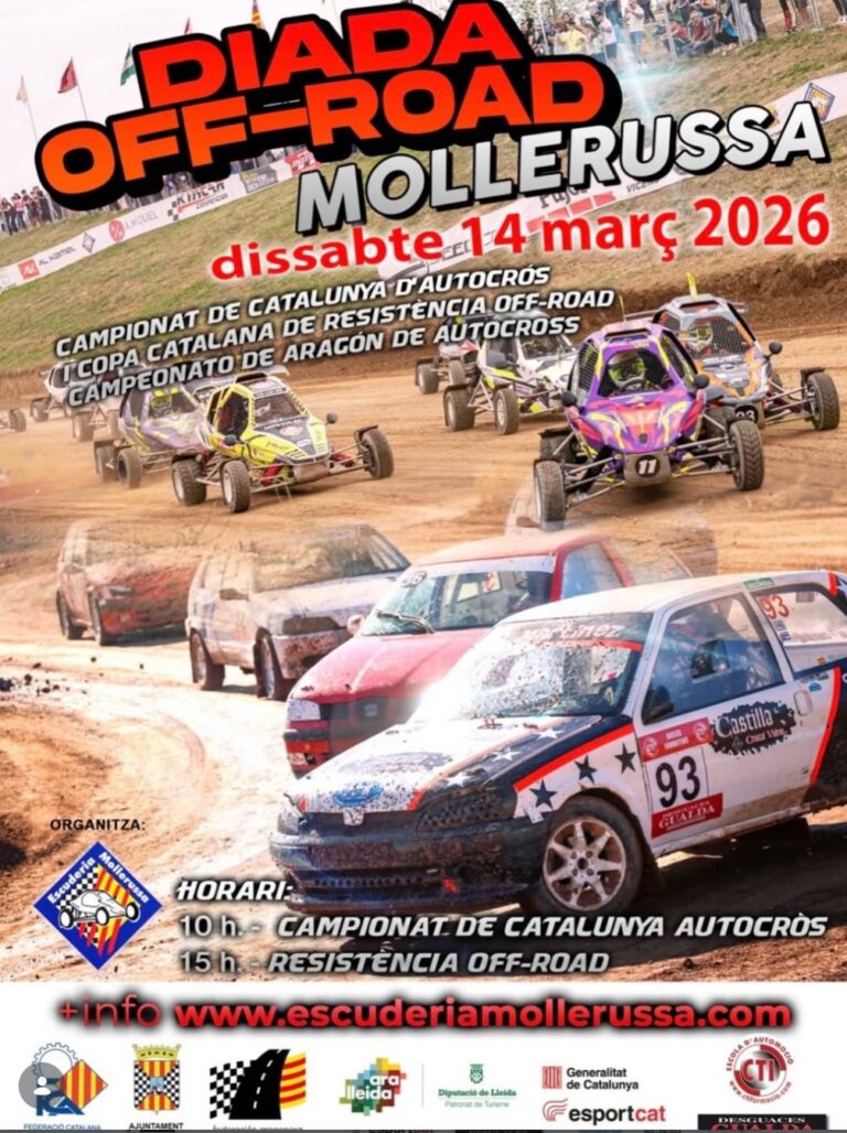 20 representantes del Campeonato Aragón de Autocross abren la temporada en Mollerusa