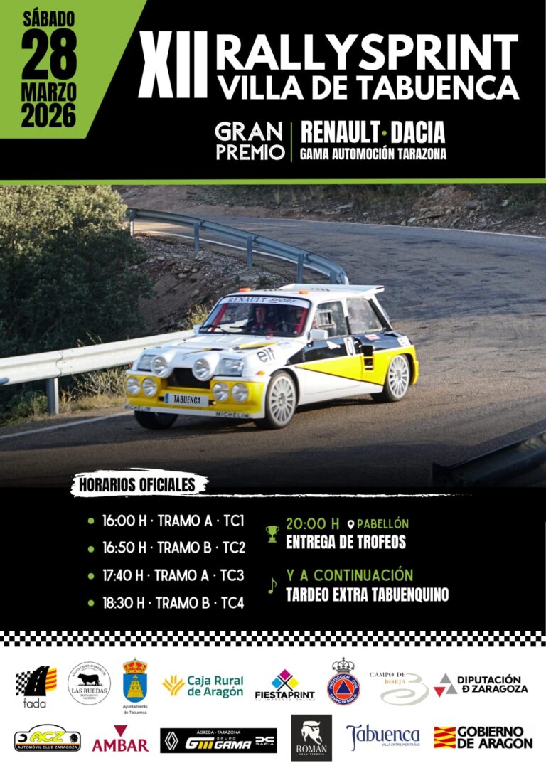 Record de inscripción en el Rallysprint de Tabuenca en su regreso al calendario