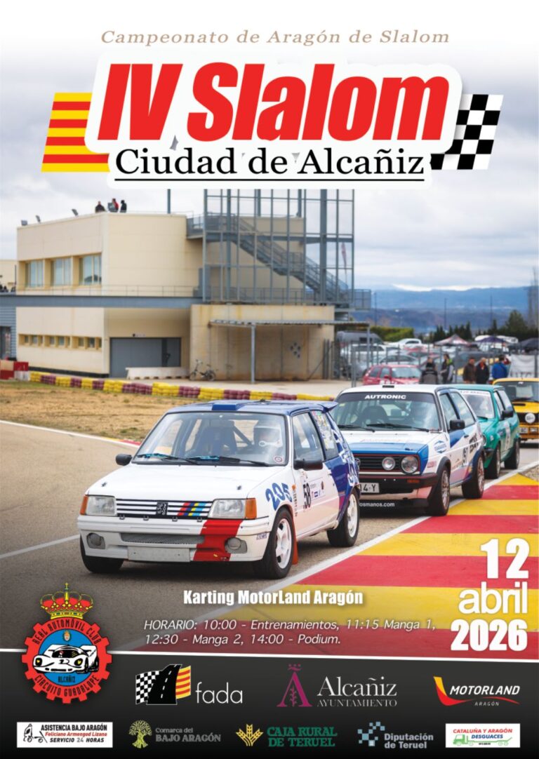 60 pilotos completan la lista de inscritos del IV Slalom Ciudad de Alcañiz